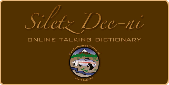 Siletz Dee-ni online talking dictionary